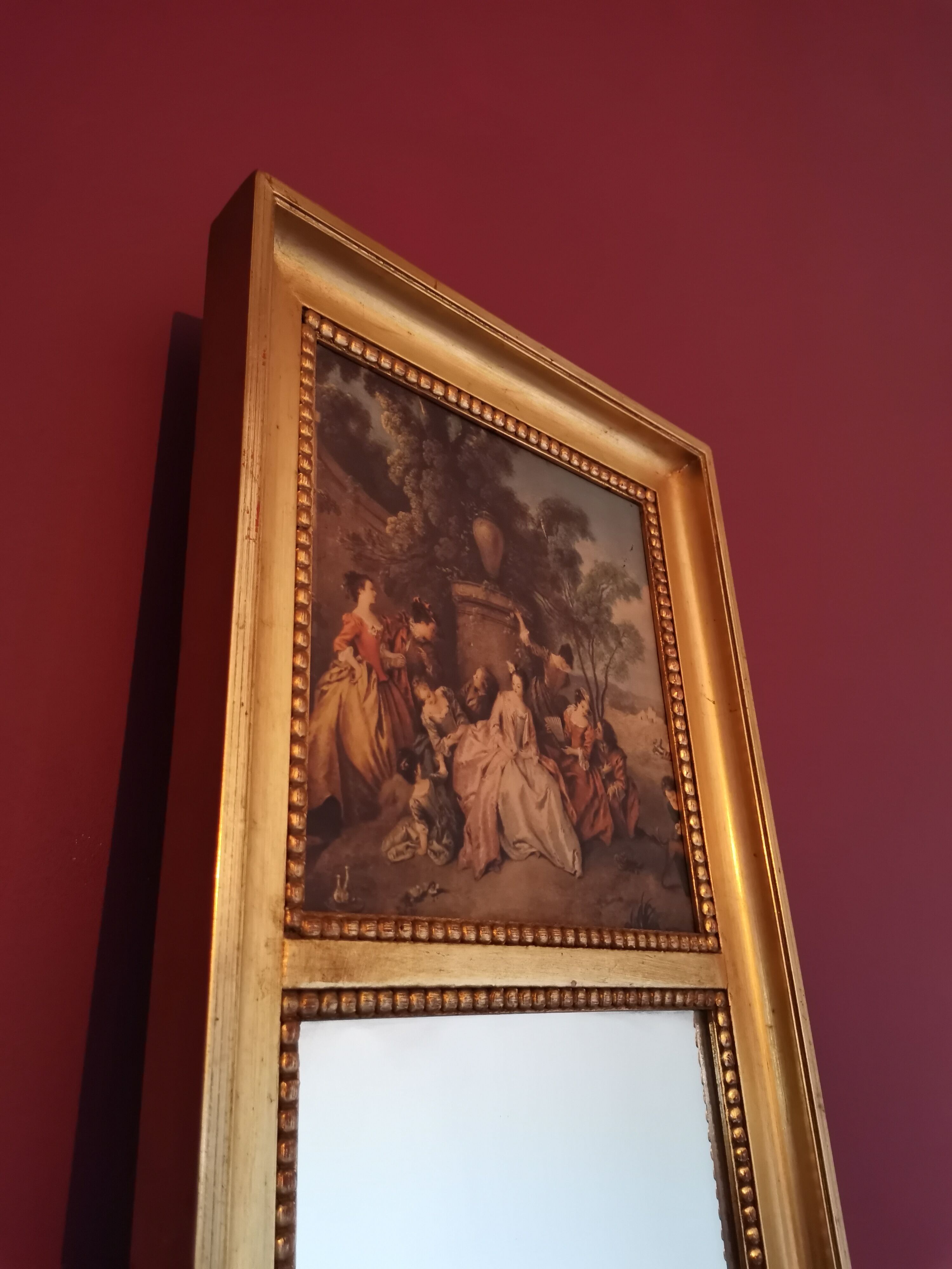 Miroir trumeau tableau, 85x33 cm
