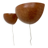 Lot de 2 appliques en céramique, années 1970