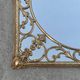 Hollywood Regency Wall Mirror in Brass, Neoclassical Style, 1950s