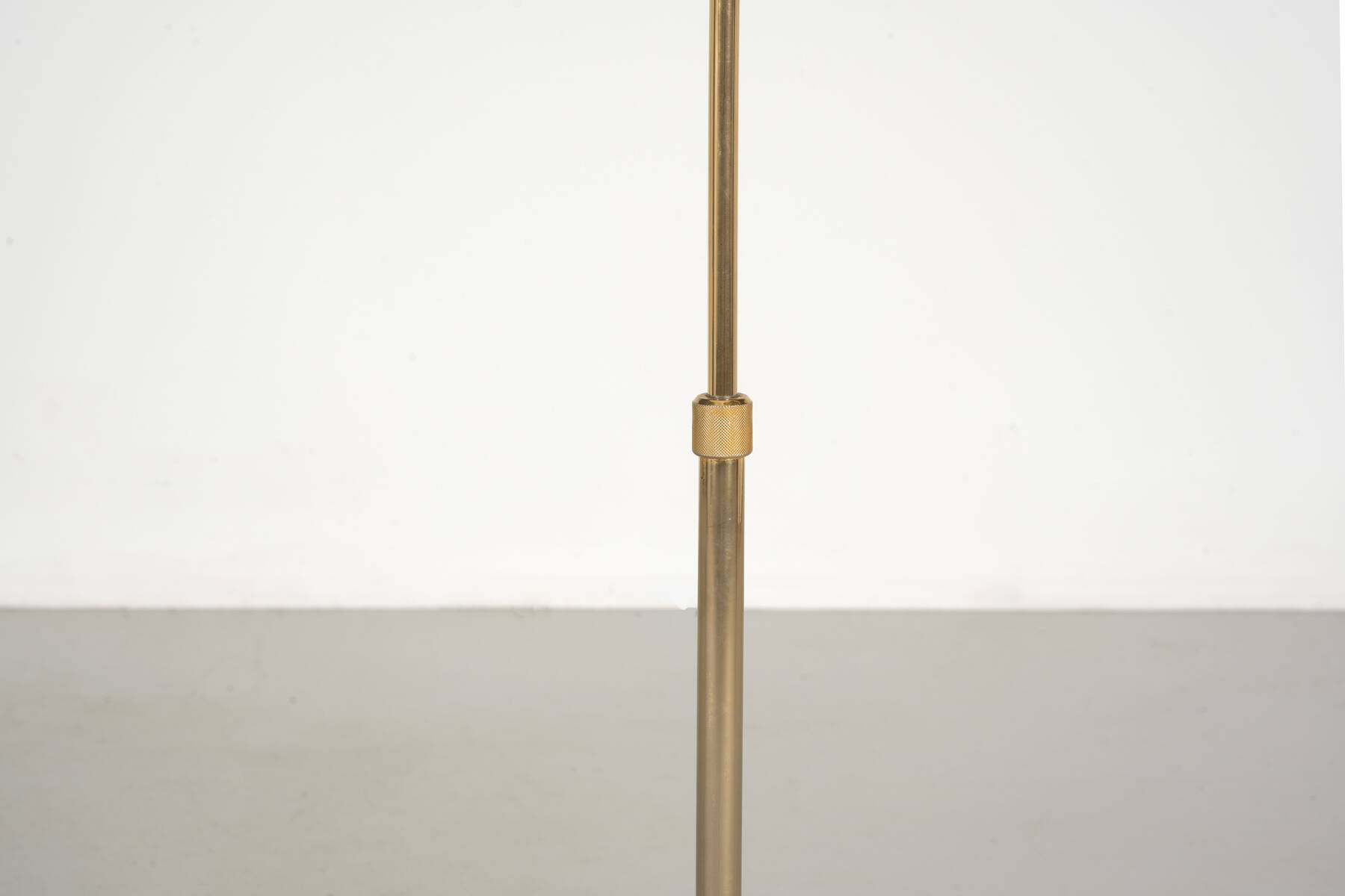 1980s gold modernist reading lamp