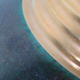 Vintage table lamp signed Louis Drimmer, glazed ceramic & lampshade