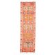 1970s Vintage Turkish Hand-Knotted Wool Cotton Red Runner Rug 96x320