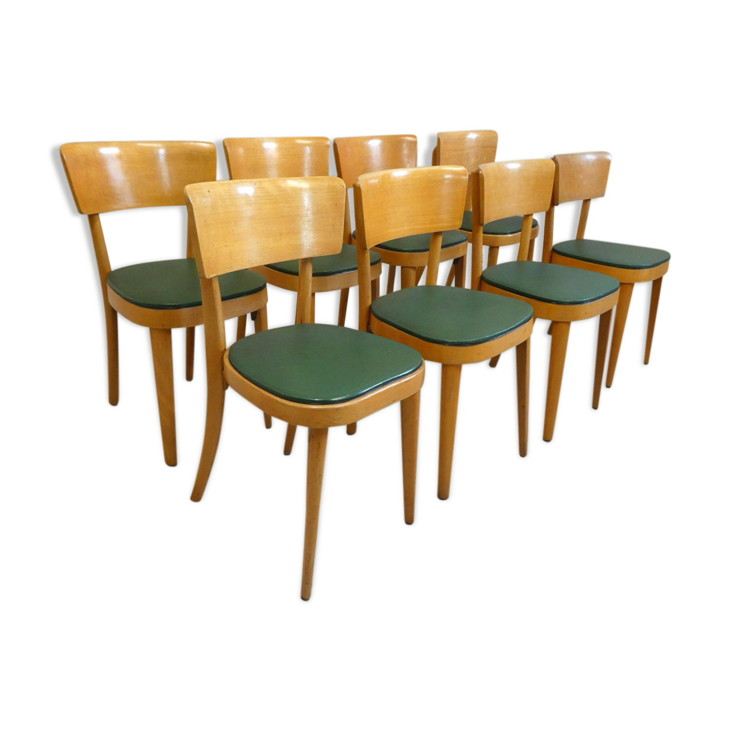 Lot of 8 vintage bistro chairs