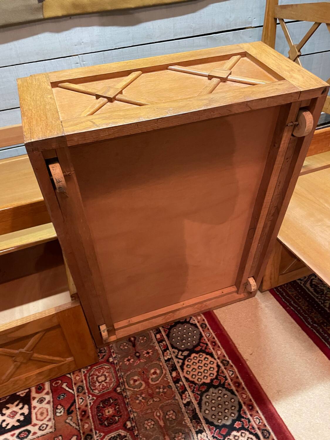 Daybed with vintage box spring, 59/60 cm thick