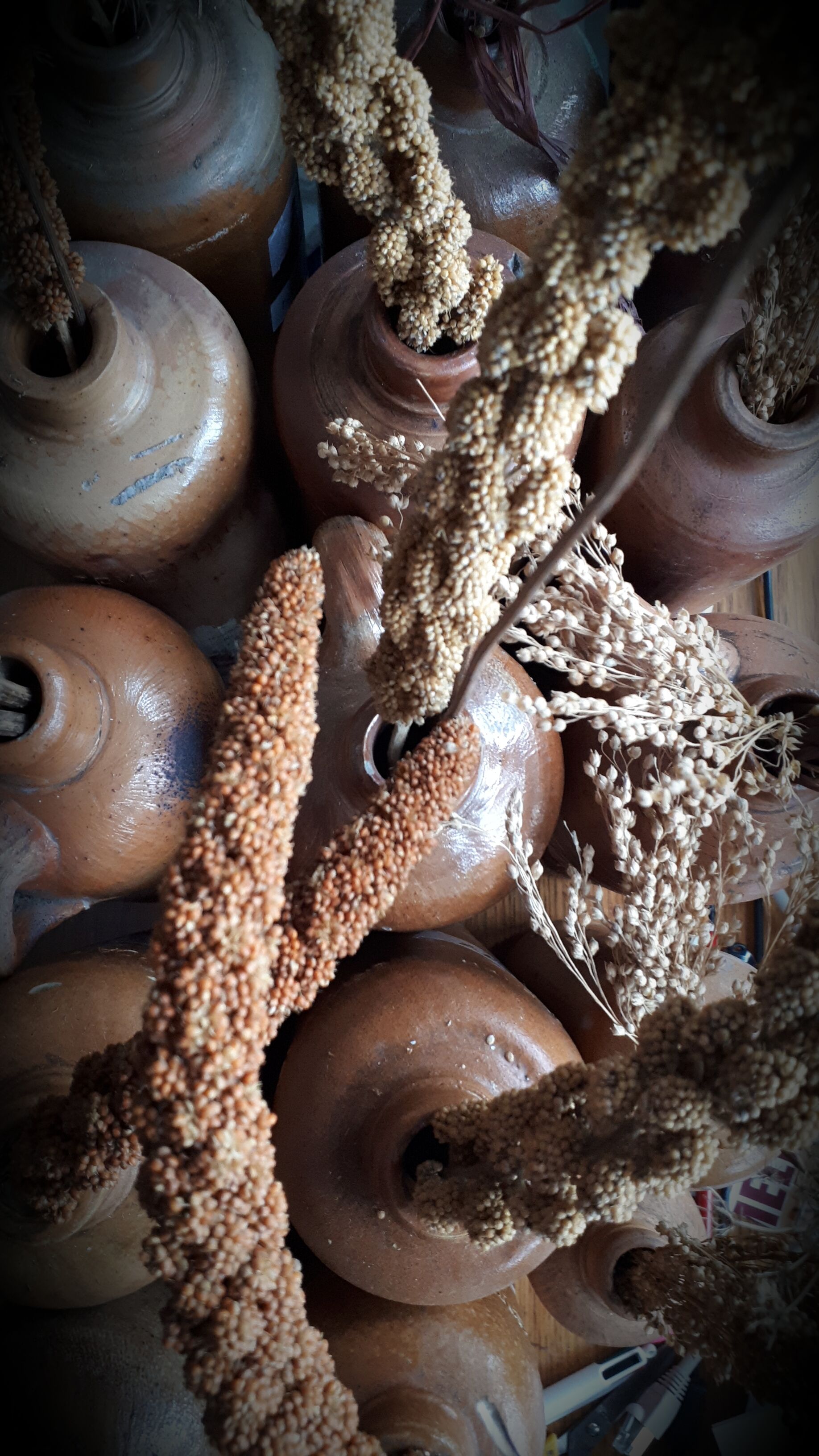 Trio of sandstone bottles 3