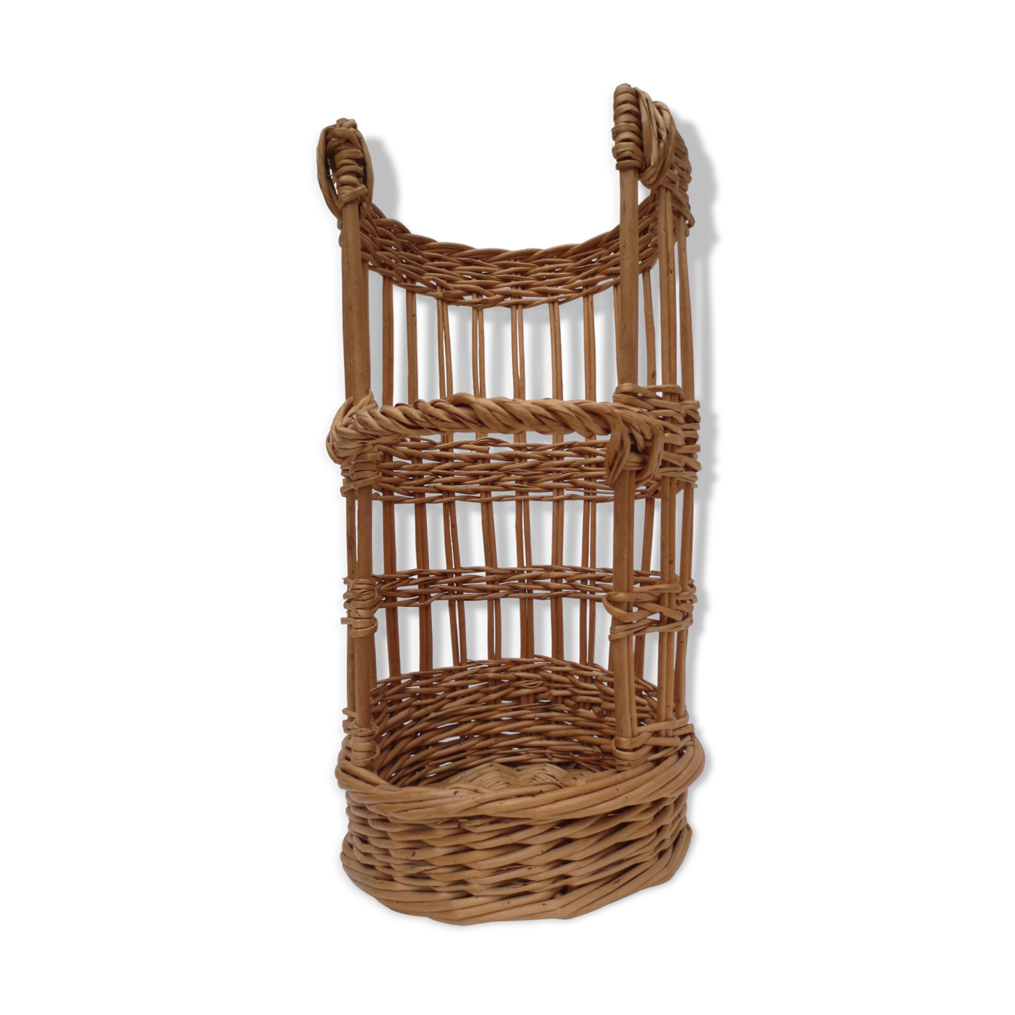 Old baguette basket, wicker bakery