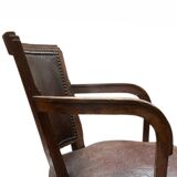 American leather office chair, 1920s