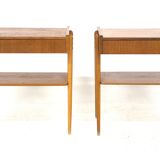 Set of 2 teak bedside tables, Carlström, Sweden, 1960