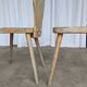 Set of 2 Rustic Primitive Wooden Chairs / Weathered Farmhouse Dining Chairs