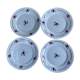 Set of 4 Luneville dessert plates