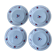 Set of 4 Luneville dessert plates