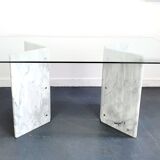 Dining table marble legs Roche Bobois