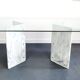 Dining table marble legs Roche Bobois