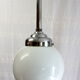 Suspension globe opaline circa 50