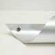 Cylindrical wall light Space Age, brushed aluminium, 1970-1980