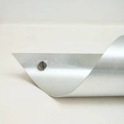 Applique cylindrique Space age, aluminium brossé, 1970-1980