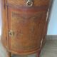 Small chest of drawers - Half-moon table - Louis XVI style - Elm burr veneer - Pla