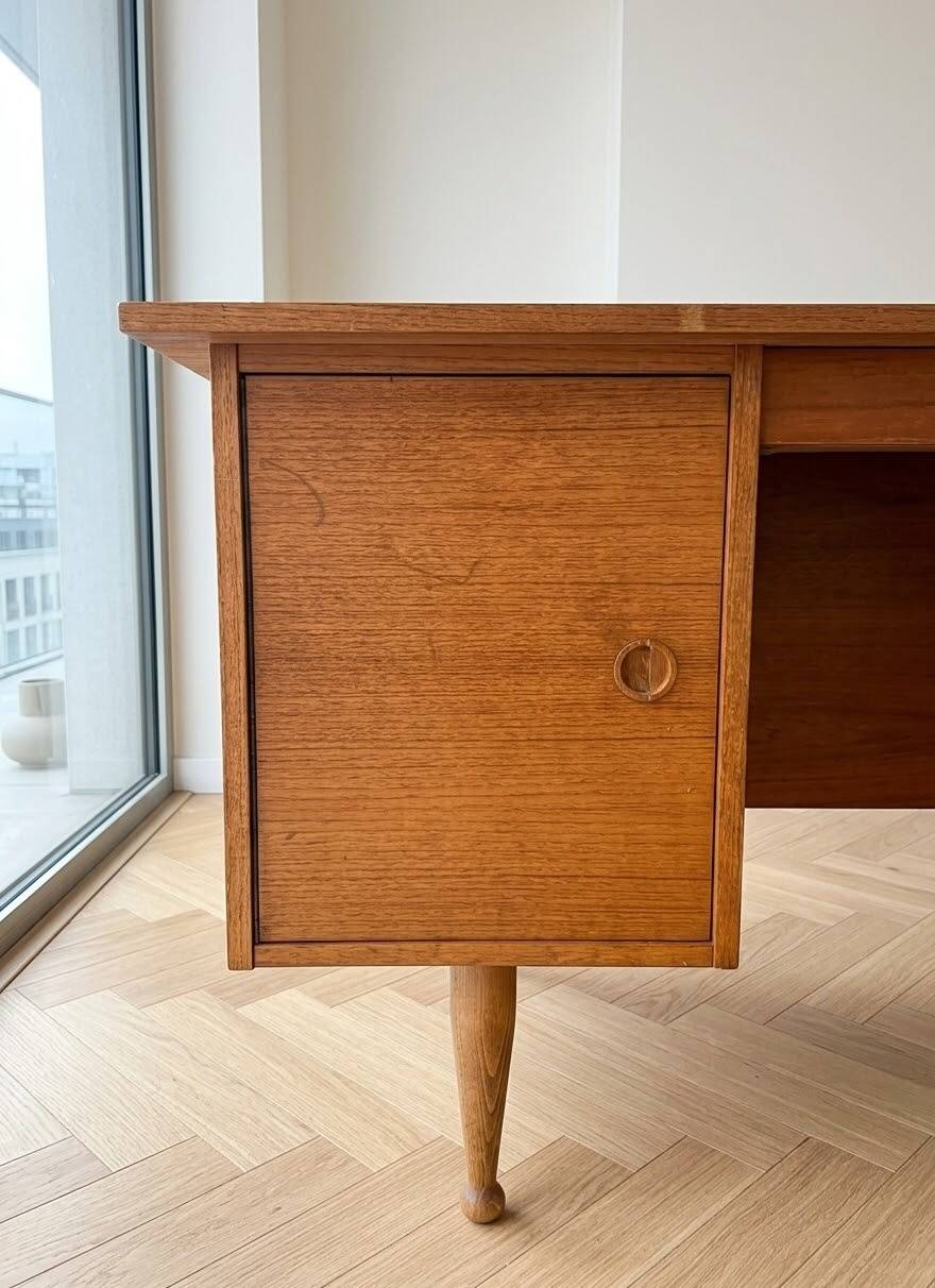 Bureau bois vintage TBE années 60s 70s , TBE, scandinave, déco rétro bohème