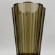Vintage luminarc smoked glass vase, france - 1970s