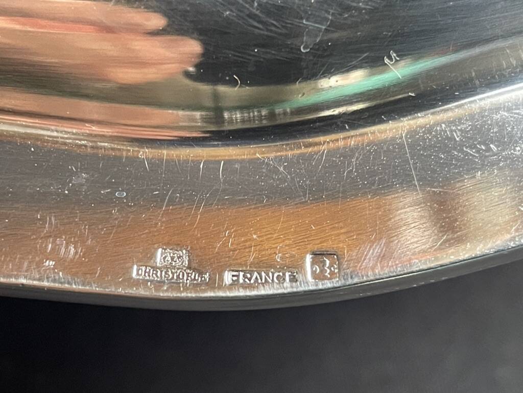 Christofle silver metal sauce boat