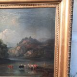 Peinture à l'huile de paysage français du XIXe siècle