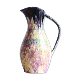 Flamed stoneware pitcher from Morvan by Gaston Gaubier