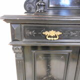 Blackened wooden buffet