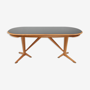 Table à manger en chêne design italien - années 1970