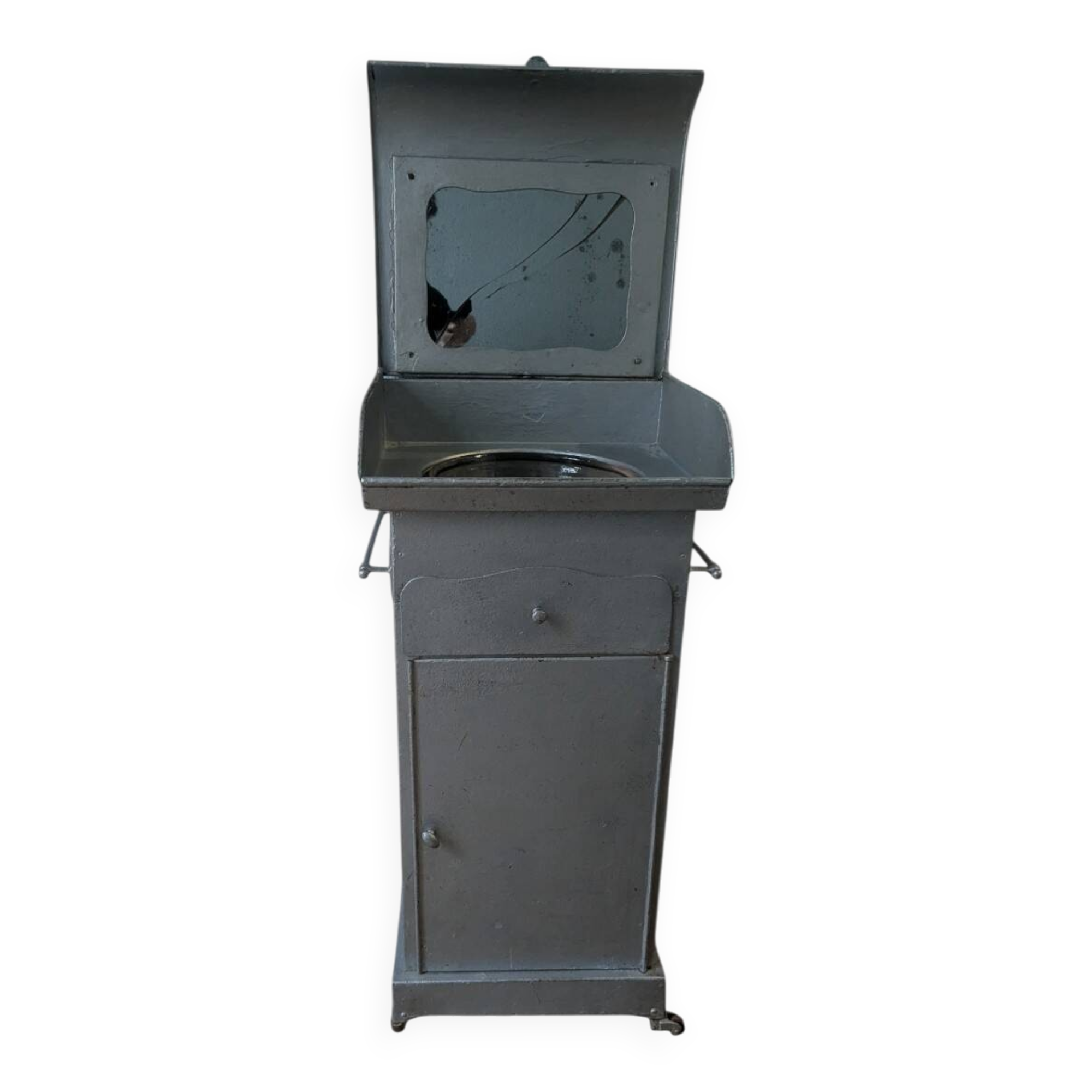 Rare Art Deco cabin washstand – antique marine furniture ~1930