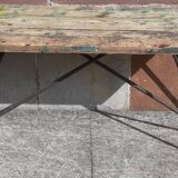 Folding workshop table