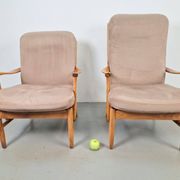 Fauteuils en hêtre vintage de Farstrup Møbler, années 1970, ensemble de 2