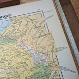 Printed in 1900, map of economic France.