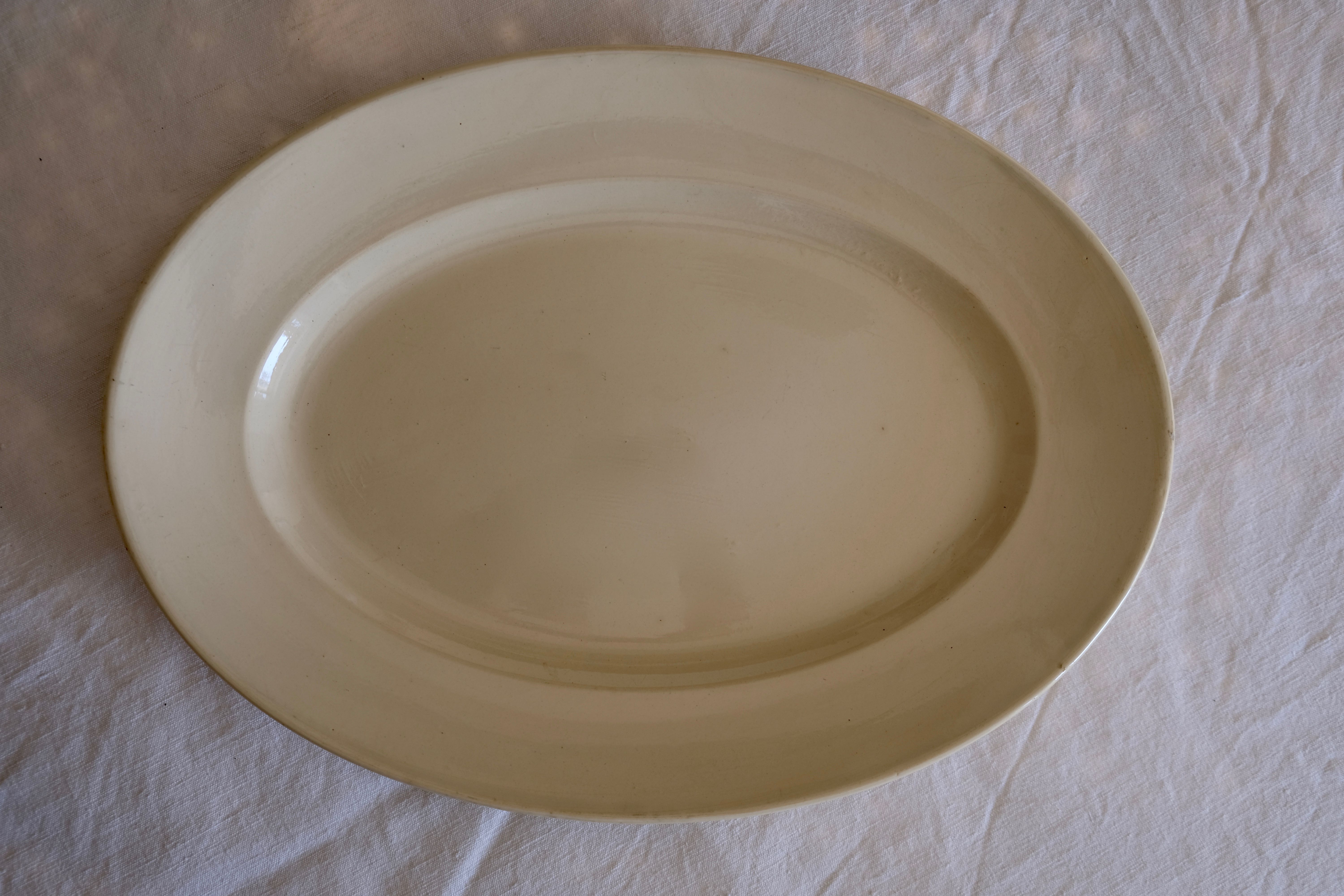 Oval serving dish Digoin Sarreguemines