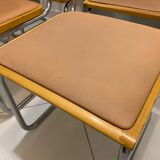 set of 6 chairs by Marcel Breuer Cesca B32 skaï 1960