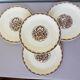 4 dessert plates from Sarreguemines, Argonne model 210712