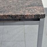 Table d'appoint vintage en granit rose 1970