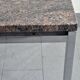 Vintage pink granite side table 1970