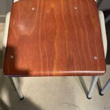 Series of eight obo school chairs from the 70s