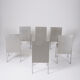 Ensemble de chaises en aluminium, Belgique 1980s