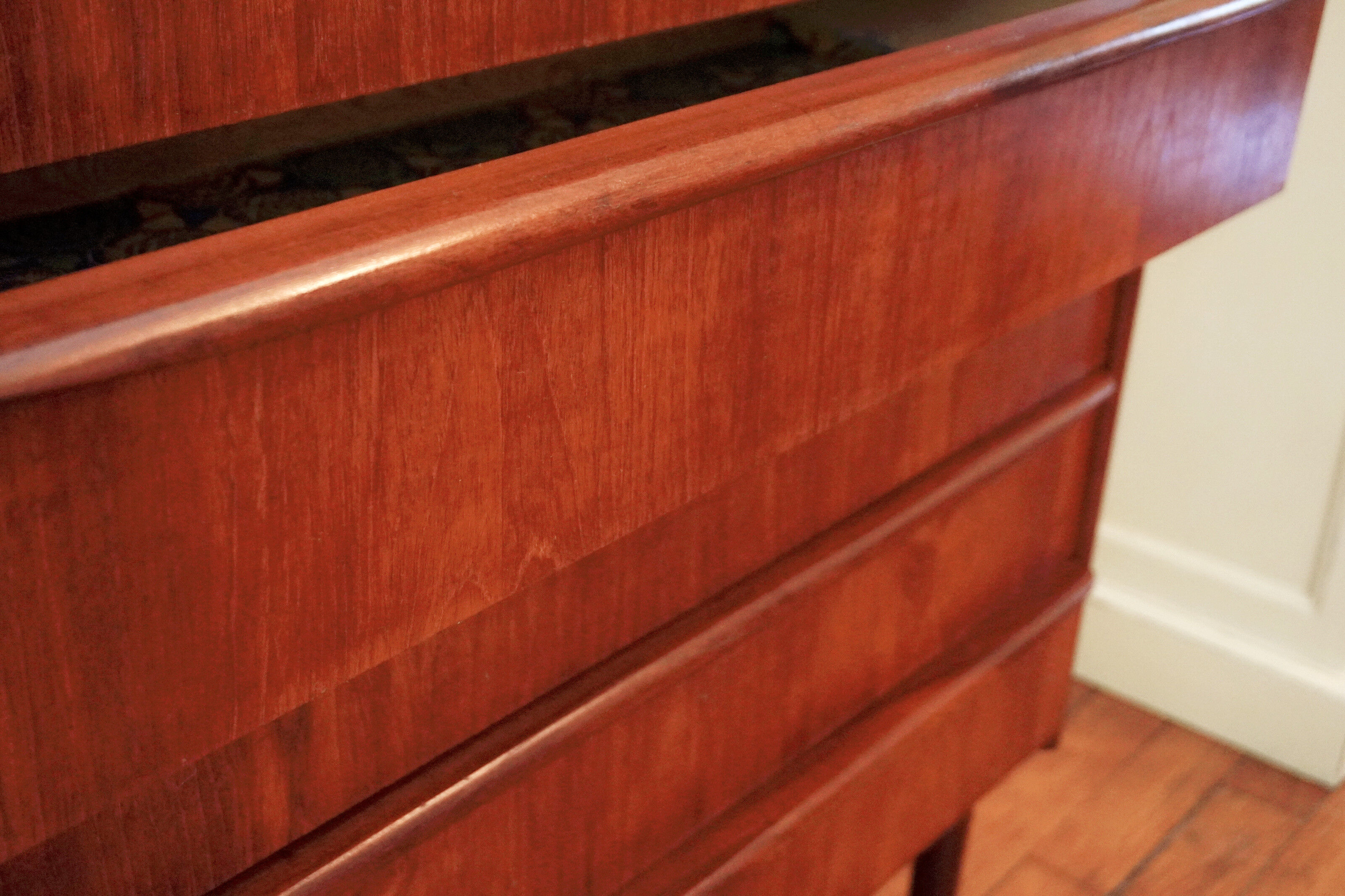6 Scandinavian teak drawers