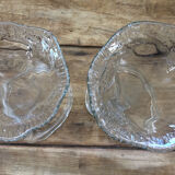 Pair of so-called "corolla" vases in Murano glass
