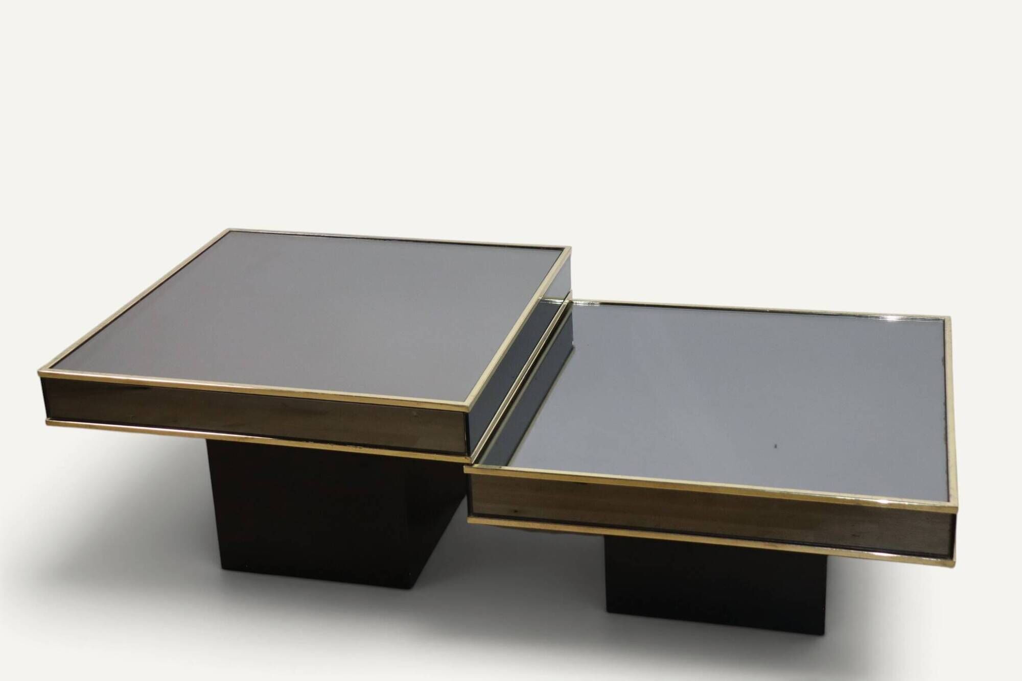 Modular coffee tables edition Cidue, by Willy Rizzo from the 1970s.