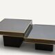 Modular coffee tables edition Cidue, by Willy Rizzo from the 1970s.