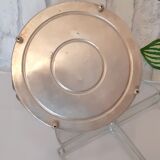 Plat de service à apéritif en métal argenté