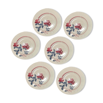 Lot of 5 plates Moulin des Loups model Calais