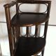 Vintage corner shelf in rattan