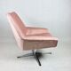 Pink swivel armchair, 1980s