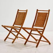 Foldable bamboo chair