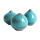 Trio of green miniature ceramics Antonio Lampecco
