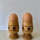 Lot de 2 coquetiers en bois